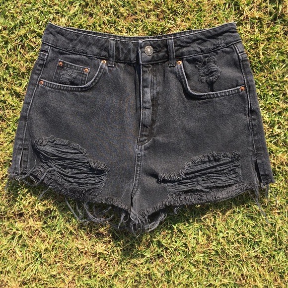 Topshop Pants - Topshop Distressed Mom Shorts